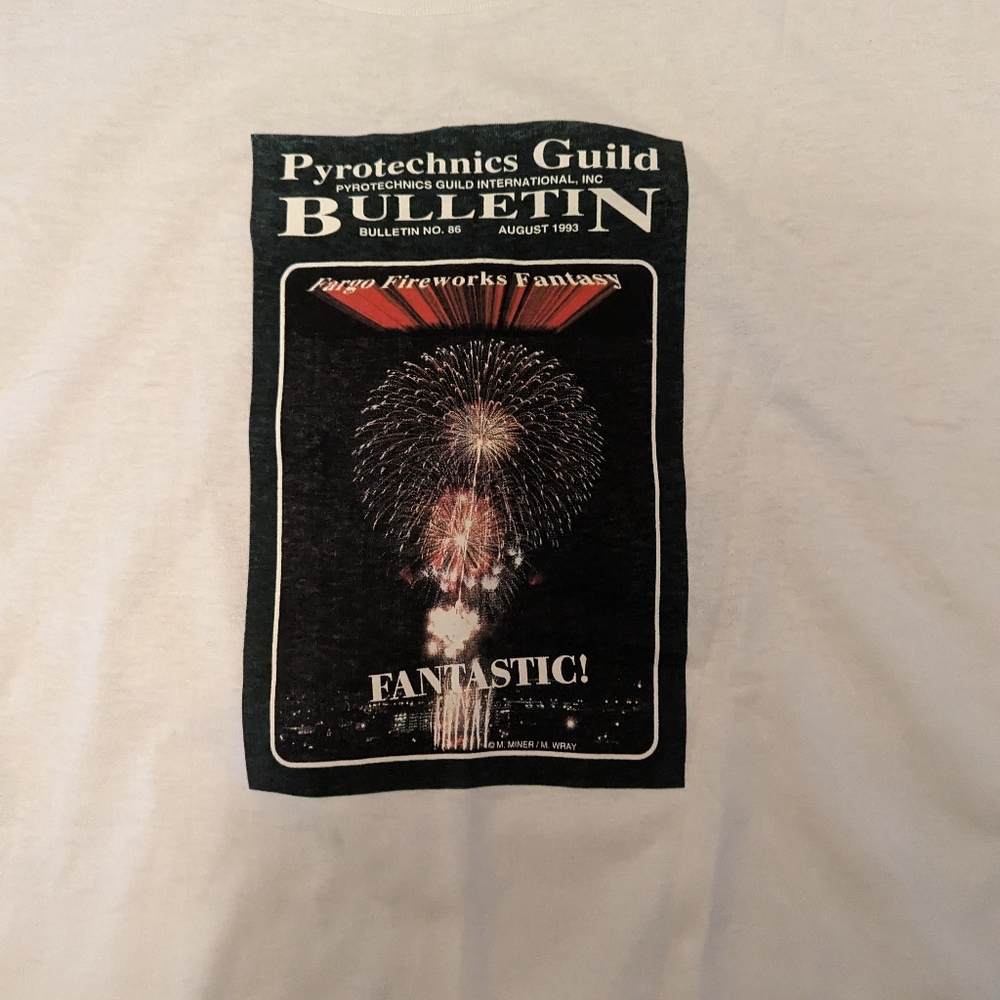 Vintage 1993 pyrotechnics tee shirt - Picture 2 of 5